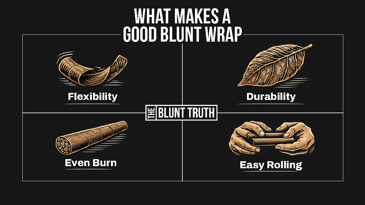 flexible tobacco leaf blunt wrap